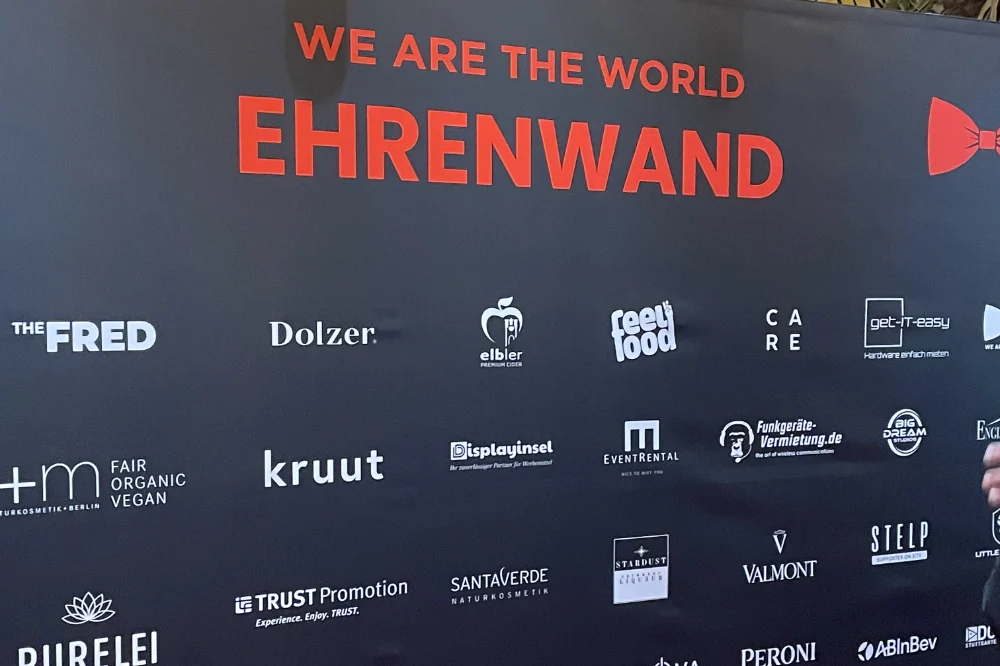 Ehrenwand von We are the world Gala