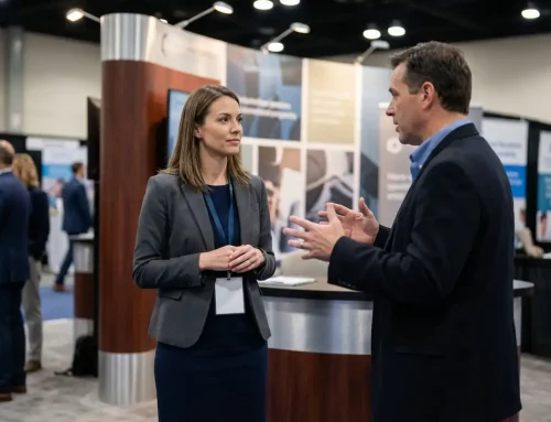 Wie kommuniziert Messepersonal mit schwierigen Messebesuchern?